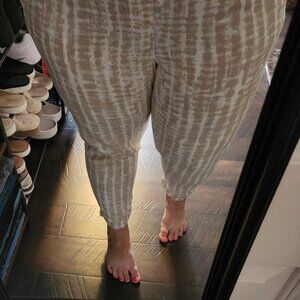 Linen crop pants